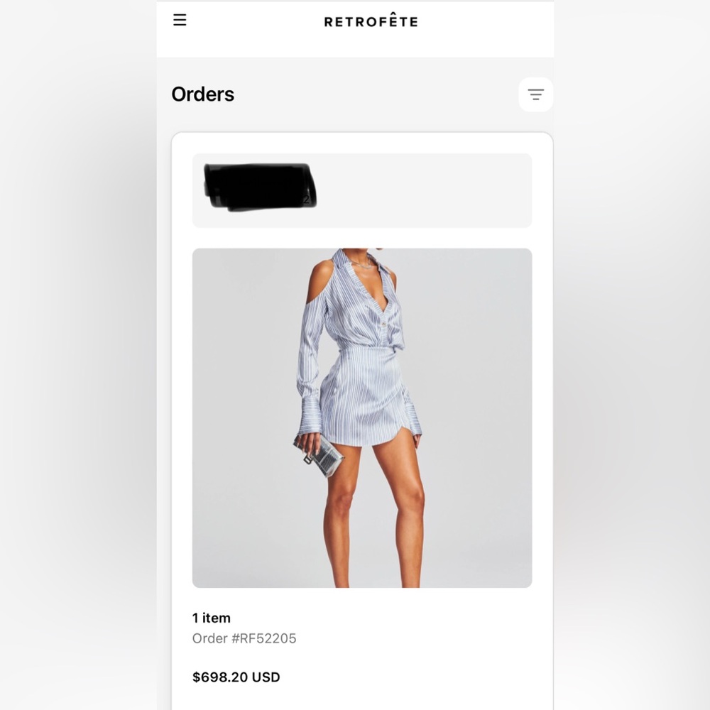 RetroFête Blue Striped Dress